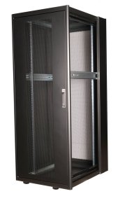 Equip Basic Flex 19' Cabinet, 42U, 800X1000MM, Perforated Front Door, RAL9005 Black
