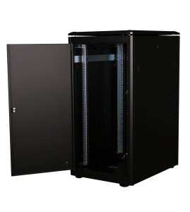 Equip Dynamic Flex 19' Cabinet, 22U, 600X800MM, RAL9005 Black
