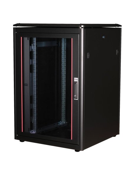 Equip Dynamic Flex 19' Cabinet, 22U, 800X800MM, RAL9005 Black
