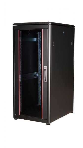 Equip Dynamic Flex 19' Cabinet, 26U, 600X800MM, RAL9005 Black