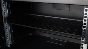 Equip Fixed Shelf 19', 1U, 400MM, Black