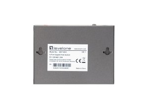 LevelOne 5-Port Gigabit PoE Switch, 802.3af/at/bt PoE, 4 PoE Outputs, 60W Power Budget, Long-Range PoE with Watchdog
