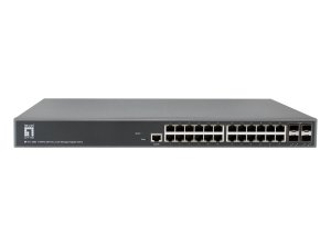 LevelOne TURING 28-Port L3 Lite Managed Gigabit Switch, 24 x 1G RJ45, 4 x 1G/10G SFP+ Uplinks