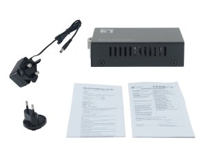 LevelOne Smart Gigabit RJ45-SFP Media Converter, Compatible with 19-inch rack-mountable chassis