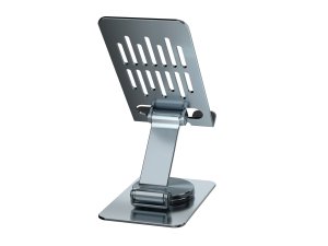 Conceptronic THANA08G Foldable Swivel Phone Stand, 360° Rotating Base, Adjustable Height