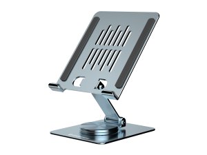 Conceptronic THANA09G Foldable Swivel Tablet Stand, 360° Rotating Base, Adjustable Height