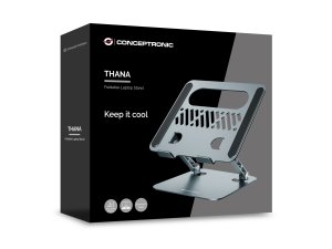 Conceptronic THANA10G Foldable Laptop Stand, Adjustable Height