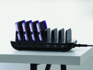 Conceptronic OZUL07B 160W 7-Port USB PD Charging Station, USB-C x 7, PD 3.0