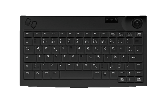 Contour Design Active Key Contour Industrial Keyboard Trackball Mini Wired Black UK 440