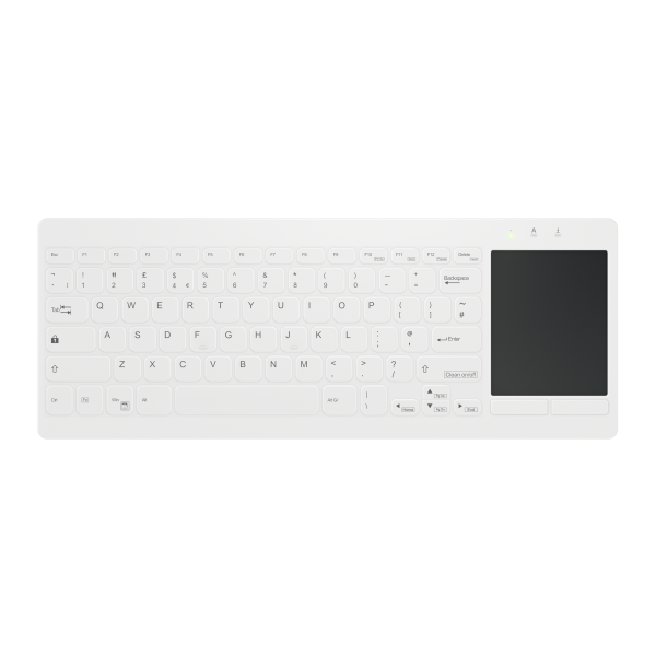 Contour Design Active Key Contour QuickClean Medical Keyboard IP68 Touchpad Mini Wired White UK C4412