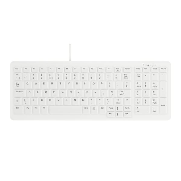 Contour Design Active Key Contour ClassicClean Medical Keyboard IP68 Compact Wired White UK C7000