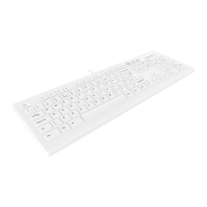 Contour Design Active Key Contour ClassicClean Medical Keyboard Removable Cover Full-Size Wired White UK C8100