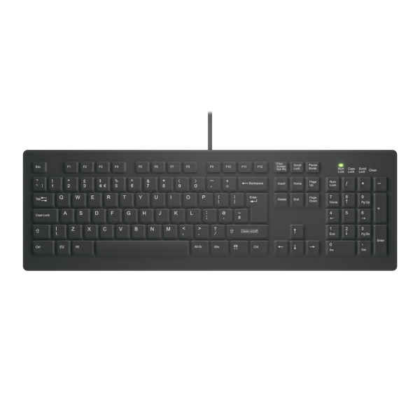 Contour Design Active Key Contour ClassicClean Medical Keyboard IP68 Full-Size Wired Black UK C8100