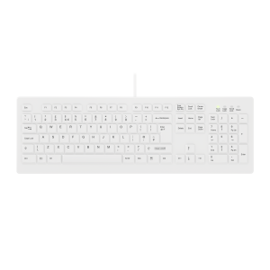 Contour Design Active Key Contour ClassicClean Medical Keyboard IP68 Full-Size Wired White UK C8100