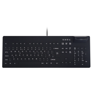 Contour Design Active Key Contour Medical Keyboard SmartCard Full-Size Wired Black UK C8200