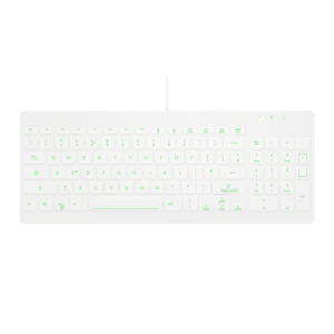Contour Design Active Key Contour QuickClean Medical Keyboard IP68 Backlit Compact Wired White UK CB7012