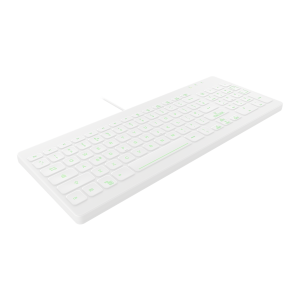 Contour Design Active Key Contour QuickClean Medical Keyboard IP68 Backlit Compact Wired White UK CB7012