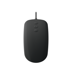 Contour Design Active Key Contour QuickClean Medical Mouse IP68 5-Button Wired Black PMH3