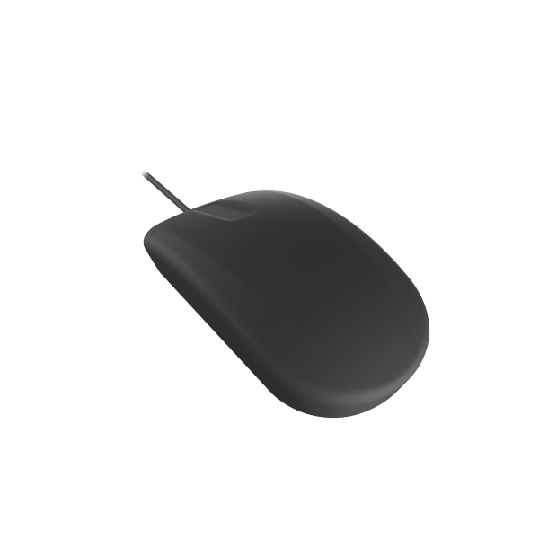 Contour Design Active Key Contour QuickClean Medical Mouse IP68 Scroll Sensor Wired Black PMH3