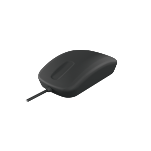 Contour Design Active Key Contour QuickClean Medical Mouse IP68 Scroll Sensor Wired Black PMH3