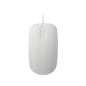 Contour Design Active Key Contour QuickClean Medical Mouse IP68 Scroll Sensor Wired White PMH3