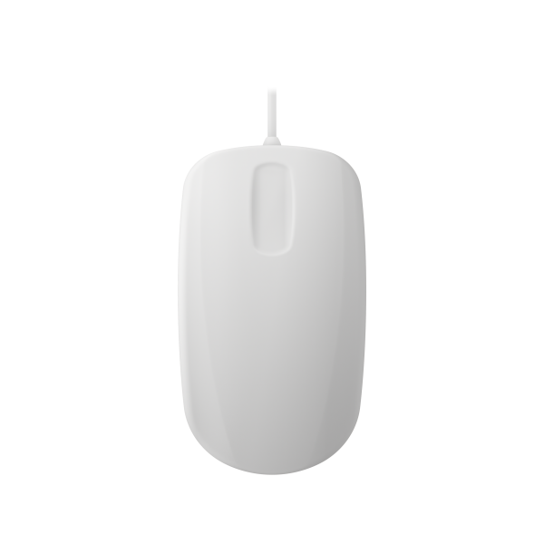 Contour Design Active Key Contour QuickClean Medical Mouse IP68 Scroll Sensor Wired White PMH3