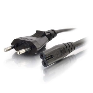 C2G 1m European Non-Polarised Power Cord (CEE 7/7 to IEC 60320 C7)