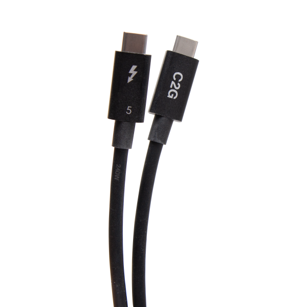 C2G 1.6ft (.5m) ThunderboltTM 5 USB-C® Cable (80Gbps)