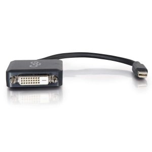 C2G 8in Mini DisplayPortTM Male to Single Link DVI-D Female Adapter Converter - Black