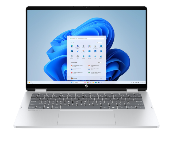 HP OmniBook 5 Flip 14-fp0012na Intel® Core™ i7 i7-1355U Hybrid (2-in-1) 35.6 cm (14") Touchscreen 2K 16 GB LPDDR5-SDRAM 512 GB SSD Wi-Fi 6 (802.11ax) Windows 11 Home Silver