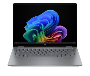 HP OmniBook X FlipNGAI 14-fk0006na Copilot+ PC AMD Ryzen™ AI 5 340 Hybrid (2-in-1) 35.6 cm (14″) Touchscreen 2K 16 GB LPDDR5x-SDRAM 512 GB SSD Wi-Fi 7 (802.11be) Windows 11 Home Silver
