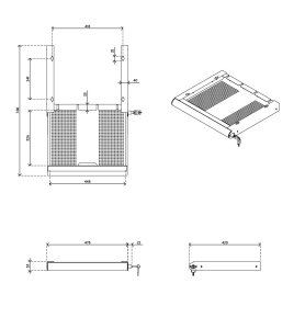 Dataflex 20.620 desk drawer organizer Steel White