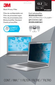 3M PF133W1B 33.8 cm (13.3″) Laptop Frameless display privacy filter