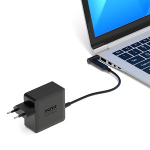 Port Designs 904065UWUK power adapter/inverter Indoor 65 W Black