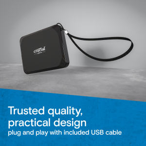 Crucial X9 2 TB USB Type-C 3.2 Gen 2 (3.1 Gen 2) Black