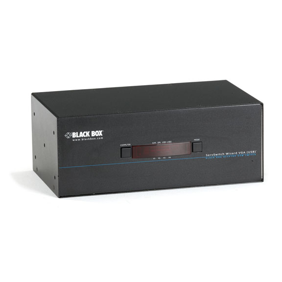Black Box ServSwtich Wizard KVM switch Rack mounting