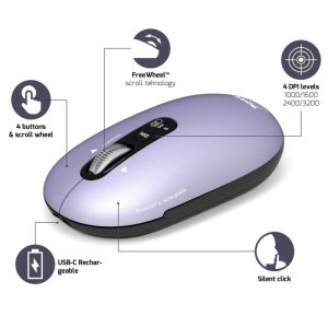 Port Designs 910502 mouse Universal Ambidextrous Bluetooth Optical 3200 DPI