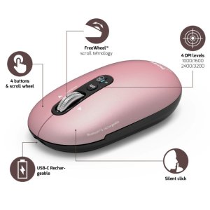 Port Designs 910503 mouse Universal Ambidextrous Bluetooth Optical 3200 DPI