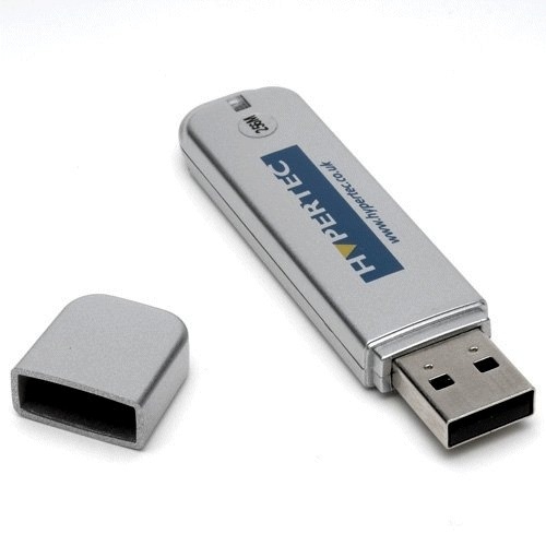 Hypertec 8GB USB 2.0 SLIMLINE HYPERDRIVE USB flash drive USB Type-A Silver