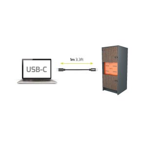 Port Designs 900074/10 USB cable USB 3.2 Gen 1 (3.1 Gen 1) 1 m USB C 5 Gbit/s 60 W Black