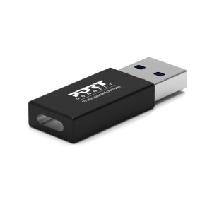 Port Designs 900154 cable gender changer USB-A USB-C Black