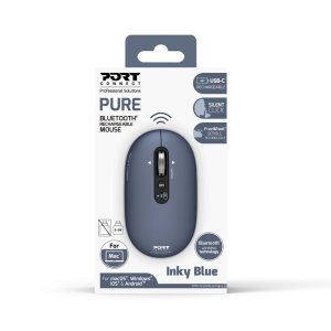Port Designs PORT Connect PURE MAC mouse Universal Ambidextrous Bluetooth Optical 3200 DPI
