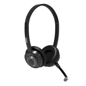 Port Designs PORT Connect 912004 headphones/headset Wired & Wireless Head-band Calls/Music USB Type-C Bluetooth Black