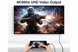 Equip 2 in 1 USB-C to C + HDMI Cable, 2.0m, PD100W, 4K/60Hz, 20Gbps