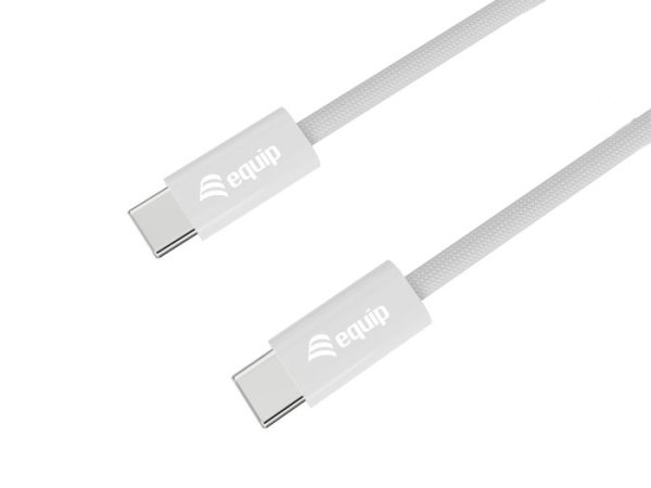 Equip USB 2.0 Cable, USB-C Male to USB-C Male, 0.3m, PD 60W, White