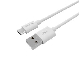 Equip USB 2.0 Cable, USB-A Male to USB-C Male, 0.3m White