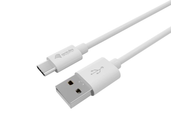 Equip USB 2.0 Cable, USB-A Male to USB-C Male, 1m White