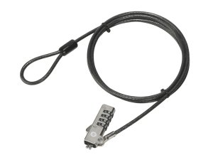 Conceptronic CUSTODIO01BW Combination Laptop Lock, Wedge Slot, 1.8m