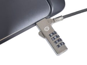Conceptronic CUSTODIO01BW Combination Laptop Lock, Wedge Slot, 1.8m