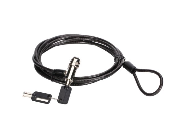 Conceptronic CUSTODIO02BNM Keyed Laptop Lock, Nano Lock Slot, Master Keyed Compatible, 1.8m